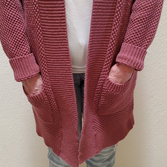 Express Knitted Open Front Cardigan Sweater - Picture 5 of 7